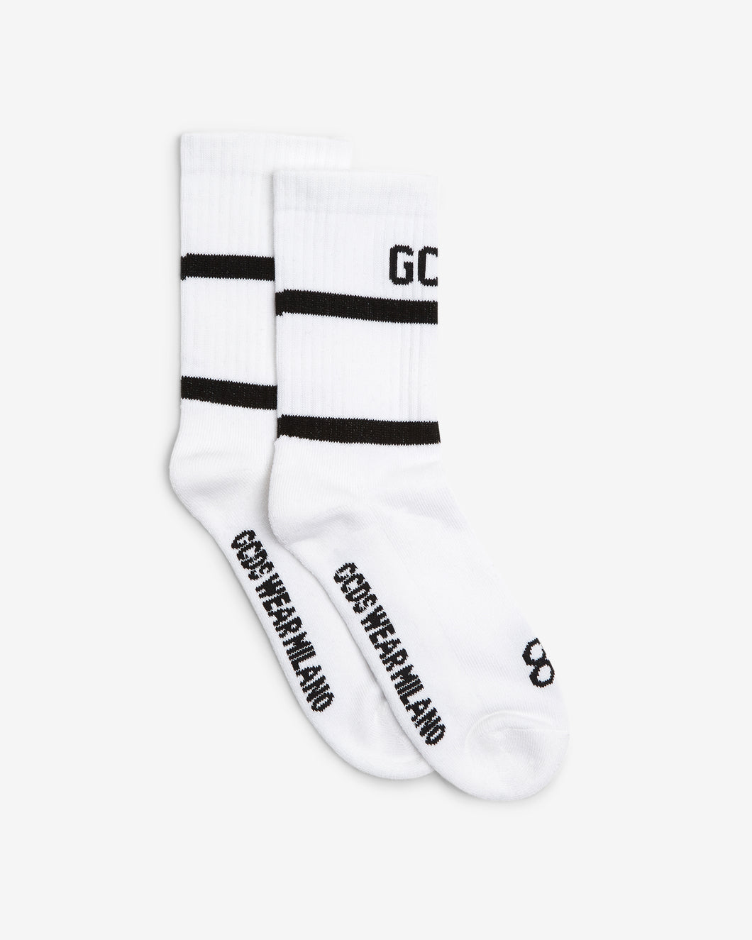 Gcds Low Logo Band Socks : Men Socks White | GCDS Spring/Summer 2023