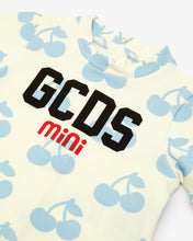 Load image into Gallery viewer, Baby Cherry Playsuit: Boy Playsuits and Gift Set Off White/Angel Blue | GCDS Spring/Summer 2023
