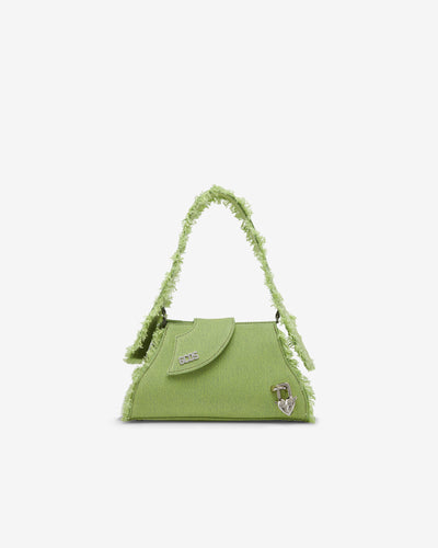 Comma Denim Small Bag : Women Bags Lime | GCDS Spring/Summer 2023