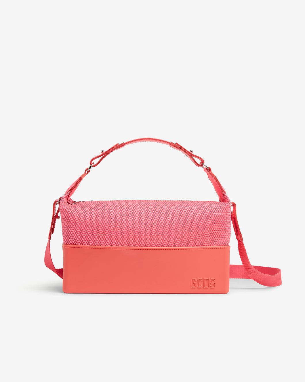 Matilda Mesh Medium Bag : Women Bags Pink fluo | GCDS Spring/Summer 2023