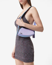 Load image into Gallery viewer, Comma Holographic Crossbody Bag : Unisex Bags Silver/Lilac | GCDS Spring/Summer 2023
