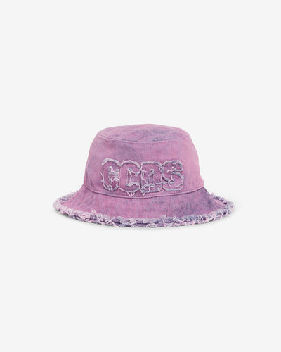 Denim Bucket Hat : Unisex Hats Pink | GCDS Spring/Summer 2023
