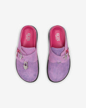 Load image into Gallery viewer, Bleached Denim Mules With Charm : Unisex Shoes Pink | GCDS Spring/Summer 2023

