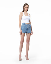 Load image into Gallery viewer, Gcds Bling Denim Shorts : Women Trousers New Light Blue | GCDS Spring/Summer 2023
