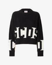 Load image into Gallery viewer, Gcds Cotton Low Band Sweater : Women Knitwear Black | GCDS Spring/Summer 2023
