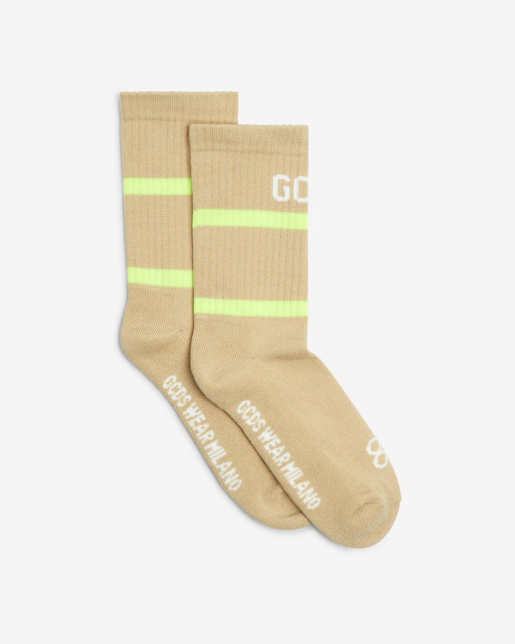 Gcds 88 Logo Socks : Unisex Socks Beige | GCDS Spring/Summer 2023