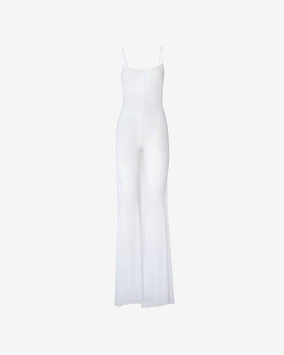 See Through Gown : Women Dress White | GCDS Spring/Summer 2023