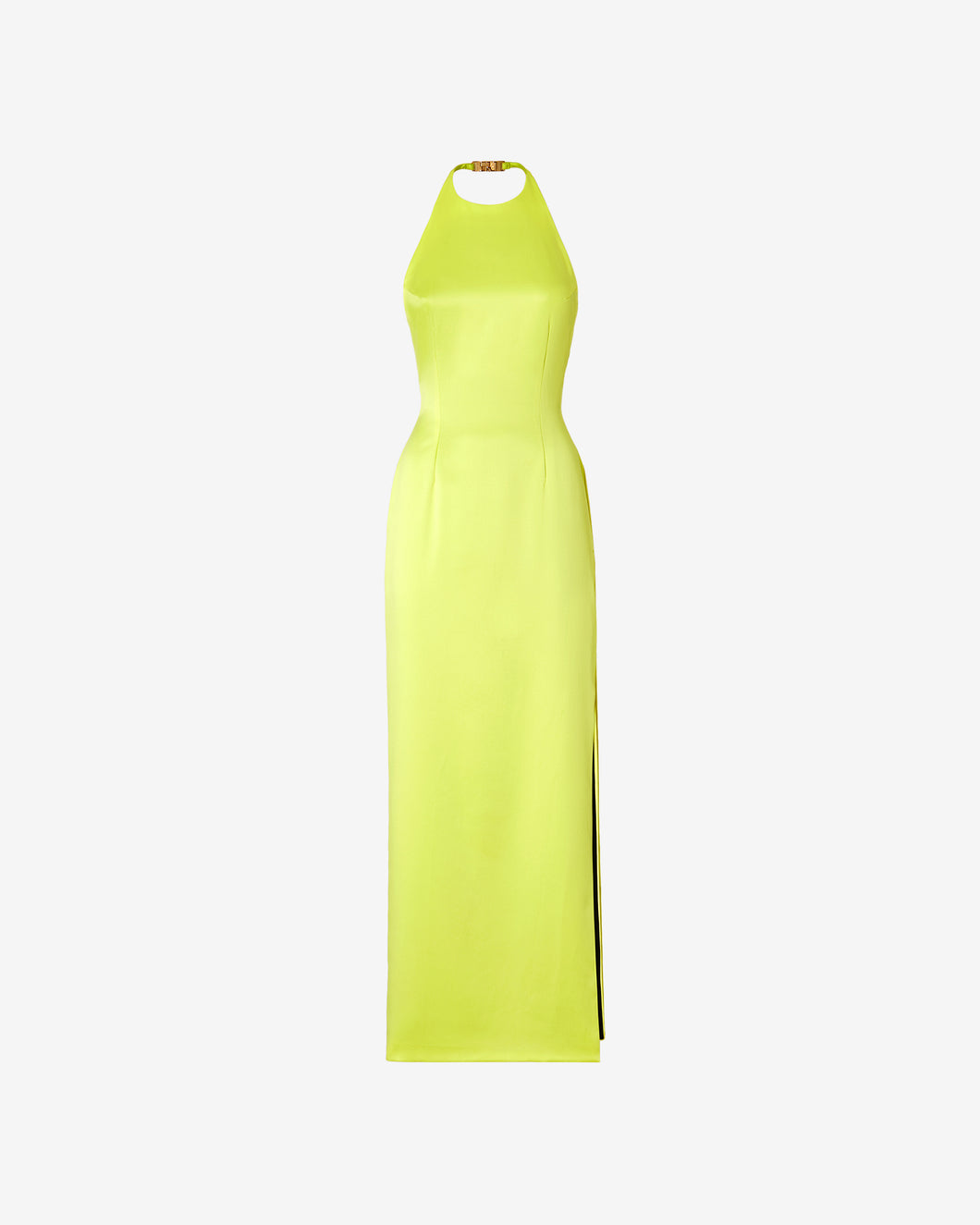 Bling Glossy Long Dress : Women Dress Yellow fluo | GCDS Spring/Summer 2023