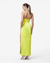 Load image into Gallery viewer, Bling Glossy Long Dress : Women Dress Yellow fluo | GCDS Spring/Summer 2023
