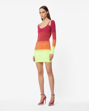 Load image into Gallery viewer, Lurex Degradé Mini Dress : Women Dress Fuchsia | GCDS Spring/Summer 2023
