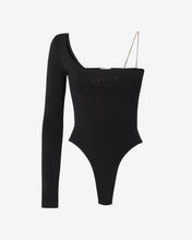 Load image into Gallery viewer, Gcds Bling One-Shoulder Bodysuit : Women Bodysuits Black | GCDS Spring/Summer 2023
