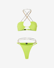Load image into Gallery viewer, Bling Bikini : Women Swimwear Lime | GCDS Spring/Summer 2023

