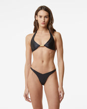 Load image into Gallery viewer, Metallic Logo Clip Slip : Women Swimwear Black | GCDS Spring/Summer 2023
