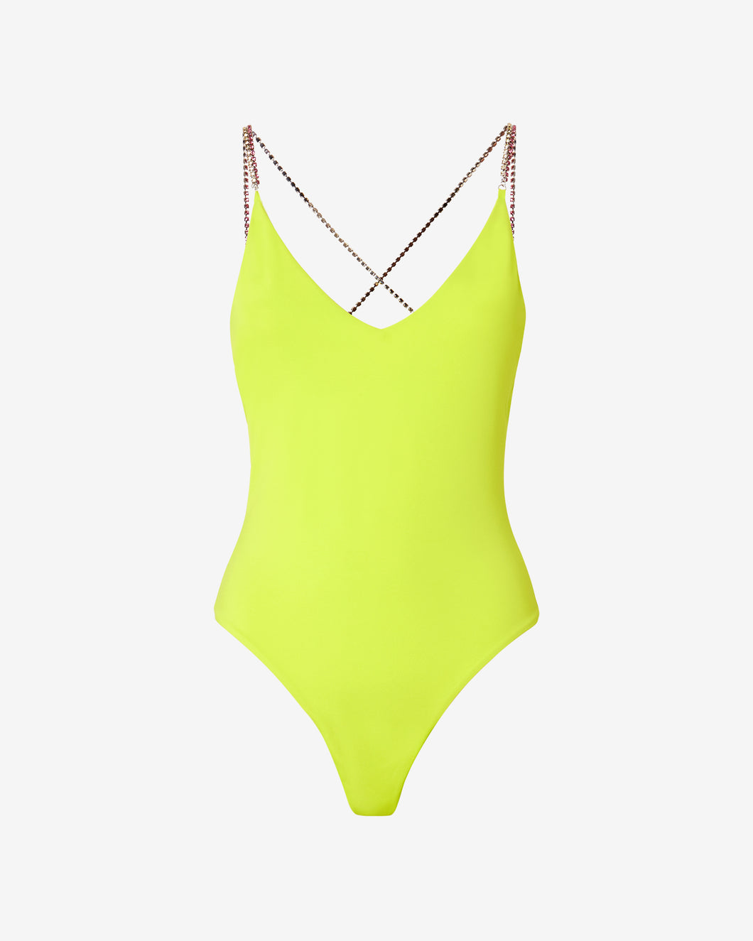 Bling Swimsuit : Women Swimwear Lime | GCDS Spring/Summer 2023